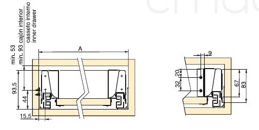 Guida completa Vantage Q per cassetti chiusura soft GRIGIO