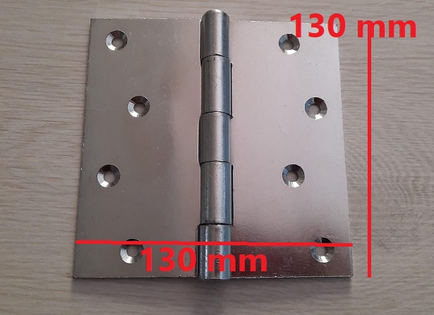 Cerniera pesante ferro zincato  con fori laterali spessore 3 mm fori ø 5,5 mm