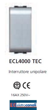 Interruttore LIFE TEC ECL4000TEC