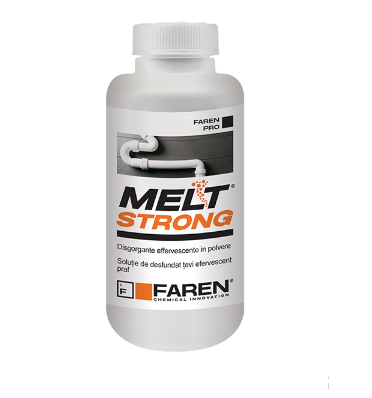 Disgorgante in polvere effervescente da 600 gr MELT STRONG Faren