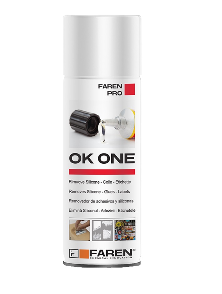 Sciogli silicone Ok One spray Faren da 200 ml