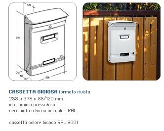 Cassetta postale Gioiosa Beige 