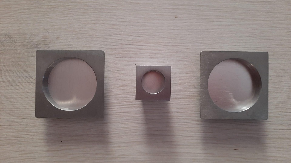 Kit maniglie quadre cromosat Ghidini 