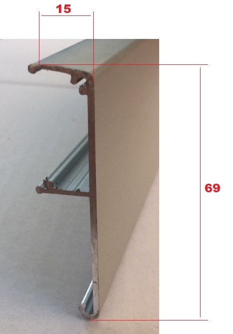 Kit per porta scorrevole per infissi in legno a mantovana alluminio CLASSIC - TERNOSCORREVOLI