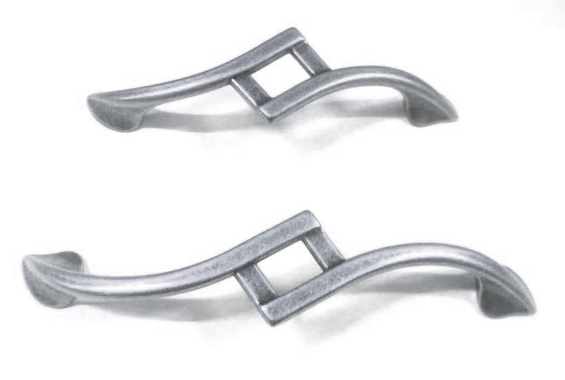 Maniglia  per mobili WMN 532 argento antico modello  - GIUSTI
