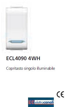 Copritasto illuminabile LIFE WH ECL40904WH