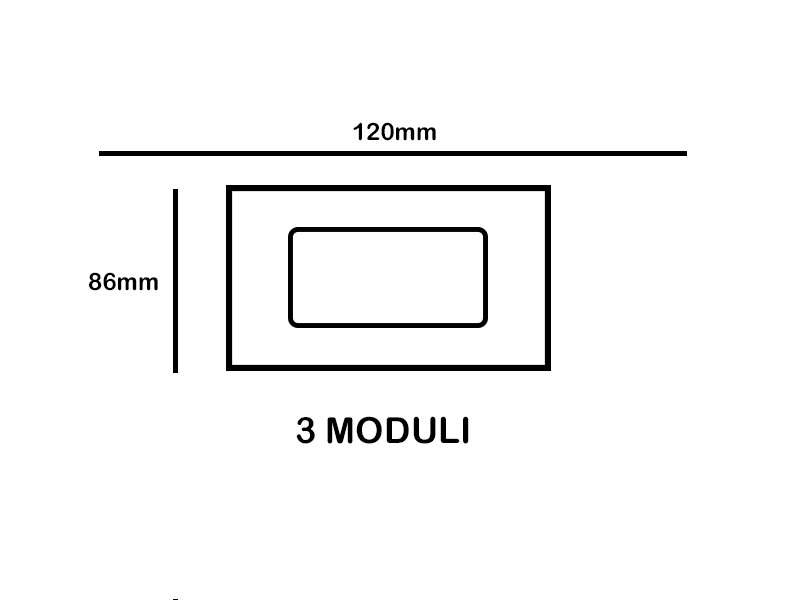 Legrand AM4804AV Placca copripresa e copri interruttori - Nuovo | Leroy
