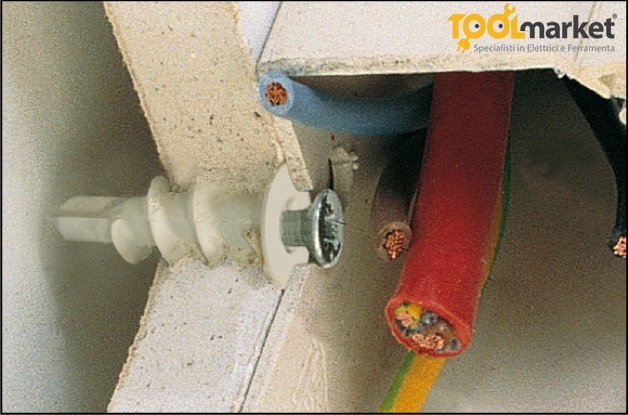 Tassello  per cartongesso autoperforante in nylon singolo