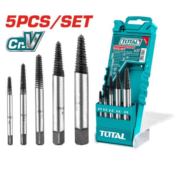 Set 5 estrattori per viti danneggiate  Ineco 4744800001