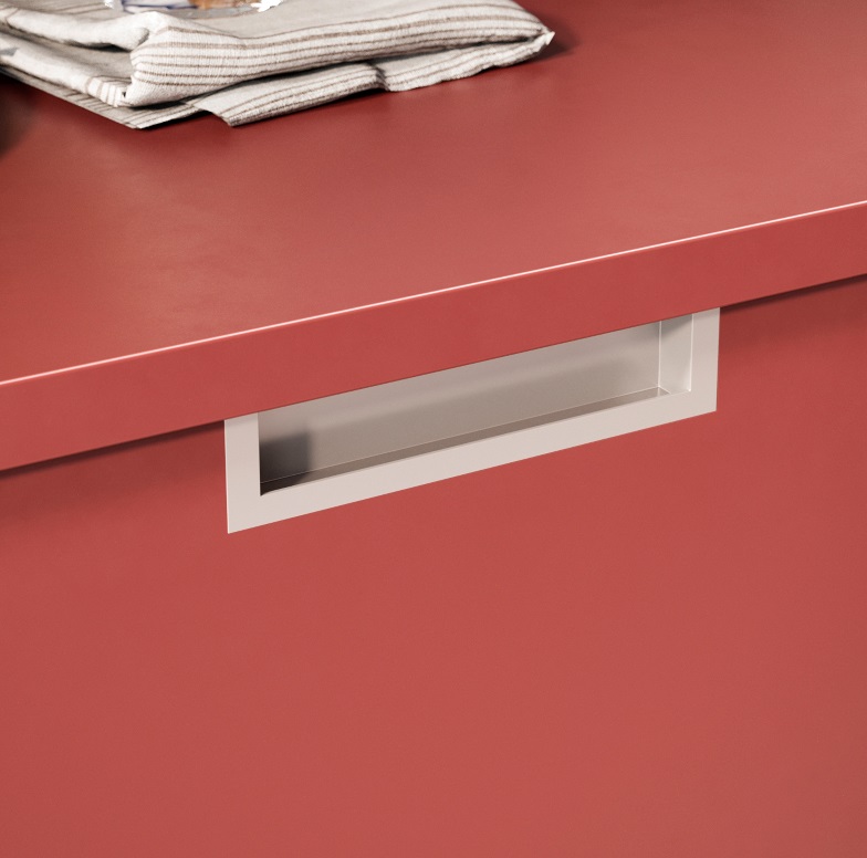 Maniglia incasso per mobili Emuca Modena 9291525 silver