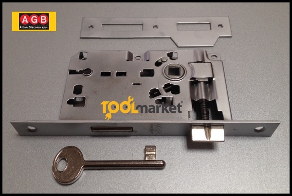 Serratura patent piccola cromo opaco bordo quadro B00572xx34