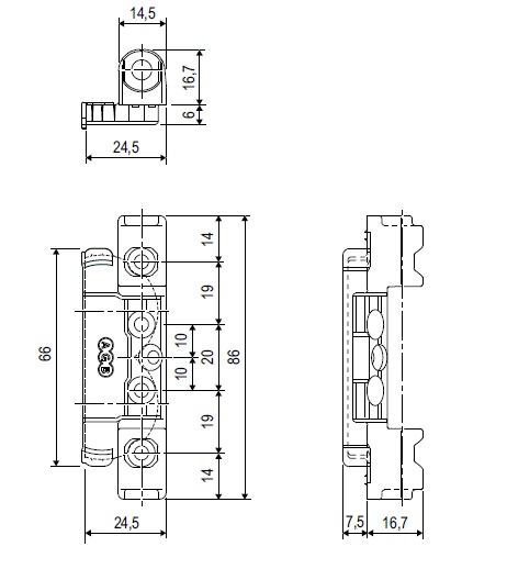 Supporto forbice a forare - aria 12 A507010501 AGB Artech Copy