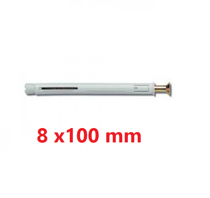 Tasselli e vite testa svasata piana 8x 100  con tappo ELEMATIC