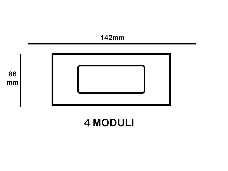 Placca copri interruttore Bianca Mylife Q ECL 288xWH