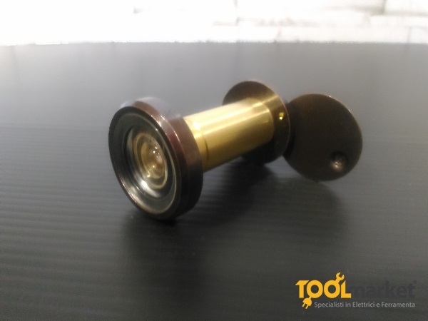 Spioncino panoramico 4 lenti in ottone bronzato 40/60mm - Ø16mm