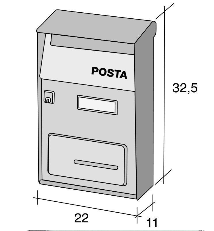 Cassetta postale EFFE color BIANCA Alubox 