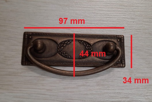 Maniglia anticata per mobili snodabile 06323Z0640003 Metalstyle