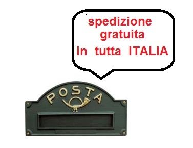 Bucalettere A3 ghisa in ottone verniciato