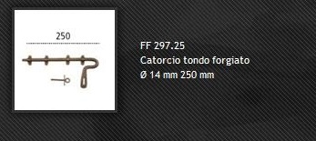 Catenacci FF297 in ferro forgiato colore ruggine