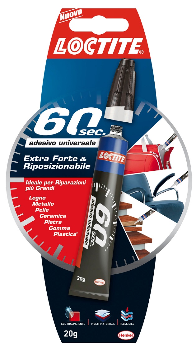 Supercolla loctite da 20 gr 60 secondi