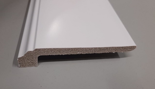 Copri Battiscopa polimero alta densita' Bianco opaco da 10 cm DPF3801 asta da 2 mt