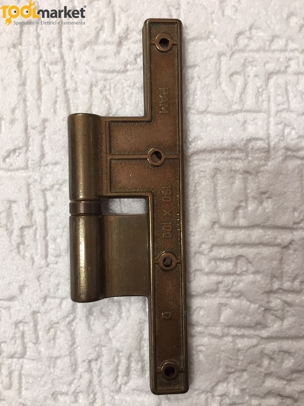 Cerniera in ottone in 3 colorazioni 190x100