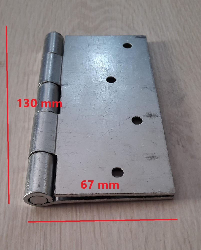 Cerniera pesante ferro zincato  con fori laterali spessore 3 mm fori ø 5,5 mm
