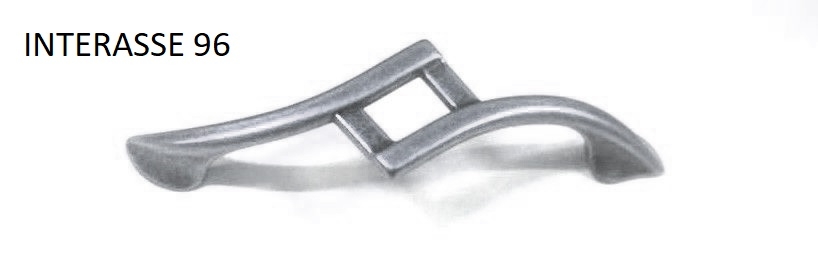 Maniglia  per mobili WMN 532 argento antico modello  - GIUSTI