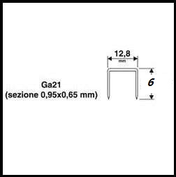 Punti per graffatrice pneumatica 1000pz