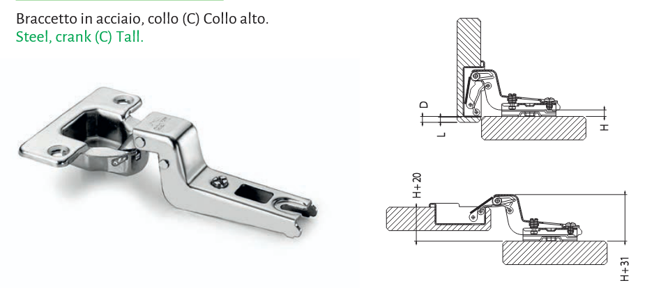 cerniera a scatto diametro 40 mm