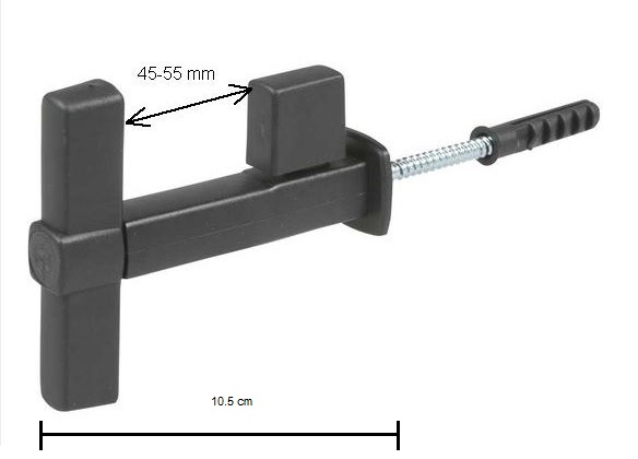 Fermapersiana in plastica girevole 638/LI