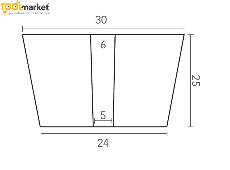 Pomolo ad X per mobili  mis 30 x 30 mm  art 435 MITAL
