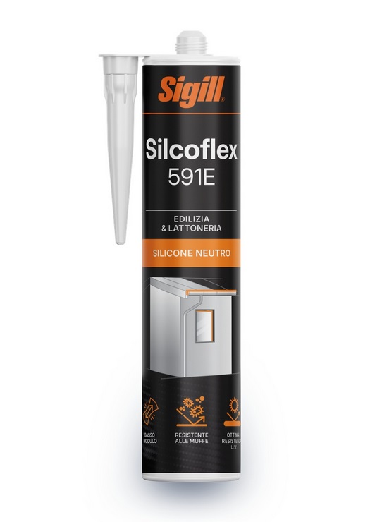 Silicone acetico trasparente/bianco  da 280 ml 