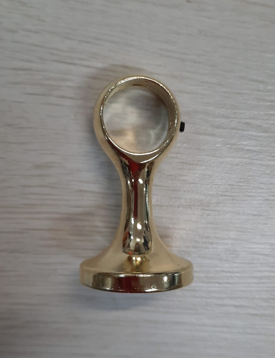 Supporto fisso  ottonato  per bastone Ø 22 mm  