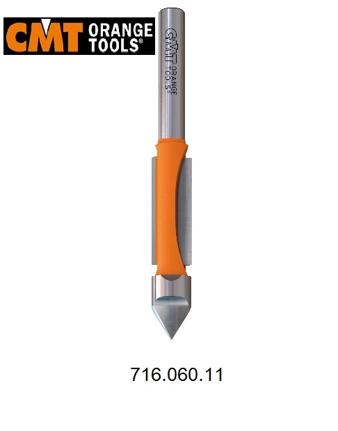 Fresa  per forare e rifilare  gambo 6 CMT 716.060.11