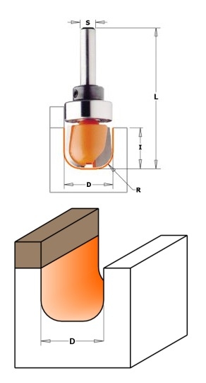 Fresa cmt per legno 751 d19 g6