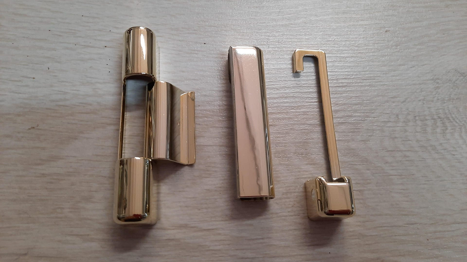 Copertura per cerniere anta ribalta Ottone lucido A51301.xx.50 AGB 