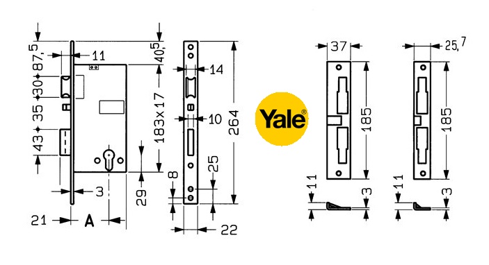 Serratura elettrica Yale 581