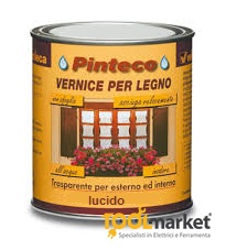 Vernice ad acqua per esterni/interni PINTECO LUCIDO lt 0.75