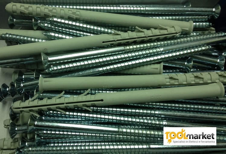 Tasselli e viti in confezioni