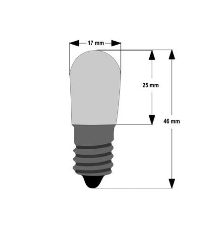 Lampadine a Led E14 12/14 V per telai luminarie vari colori 