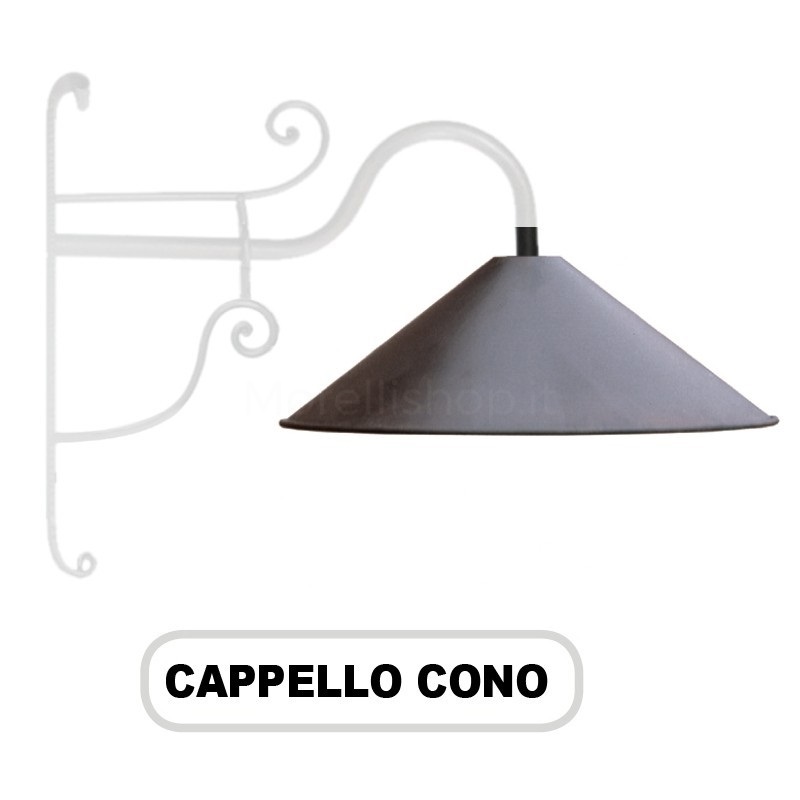 Cappello Cono per lanterna ferro battuto 