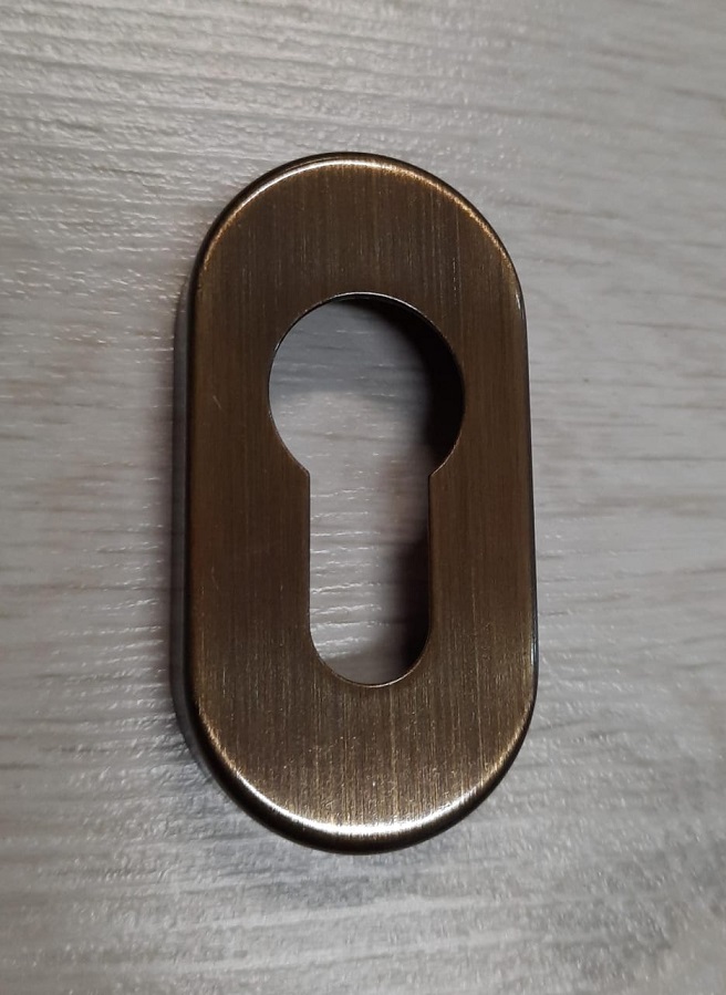 Bocchetta per porte ovale foro Yale