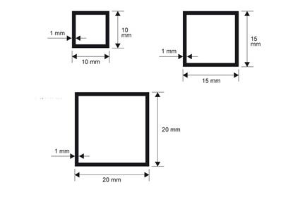 Profilo alluminio quadro Anodizzato argento da MT 2