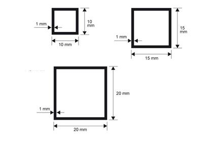 Profilo alluminio quadro Anodizzato argento