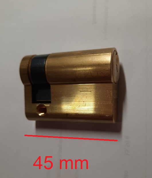 Mezzo cilindro AGB da 45 mm per serratura serranda e basculante AGB C630010530