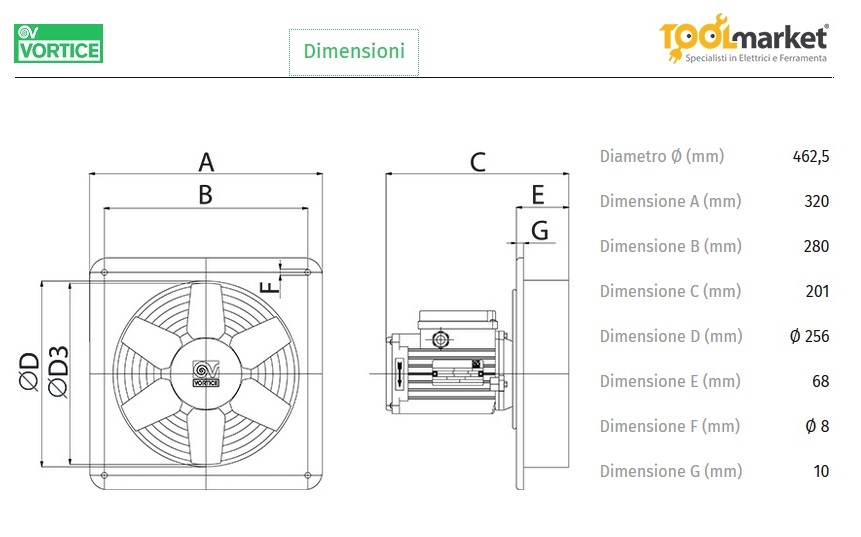Aspiratore industriale E254M Vortice