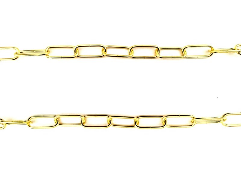 Catena per lampadario liscia ottone lucido da MT 1 