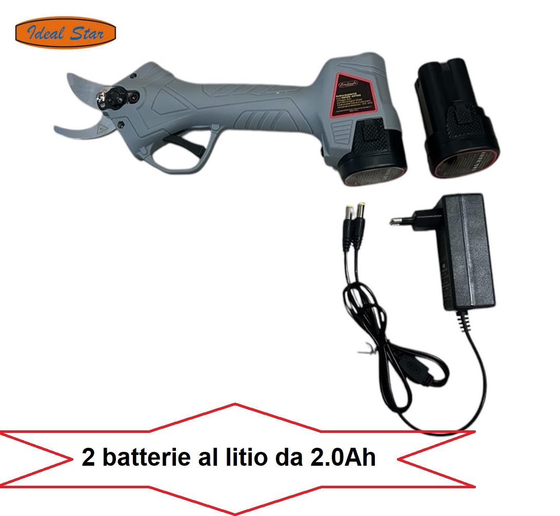 Forbice da pota con 2 batterie da 2.0AH professional IDEALSTAR