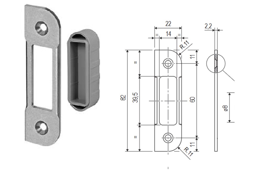Incontro Easy-matic stondato per Polaris 2XT,  NERO  AGB B024021793 AGB